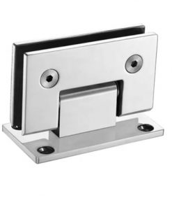 Bathroom Frameless Glass Shower Screen Stainless Steel Hinge 90 Degree Glass To Wall