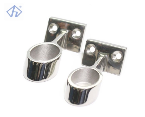 Marine 120 Degree Front-lift Hand Rail Fitting Forward End Rail Stanchion(22/25mm) Boat Handrail Fitting Deck Hardware - Image 2