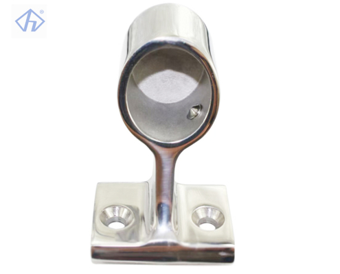 Yacht 60 Degree End-right Handrail Fitting Aft End Rail Stanchion(22/25mm) Boat Handrail Fitting Deck Hardware - Image 2