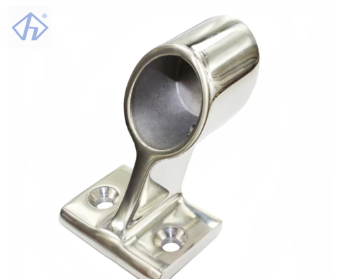 Yacht 60 Degree End-right Handrail Fitting Aft End Rail Stanchion(22/25mm) Boat Handrail Fitting Deck Hardware - Image 3