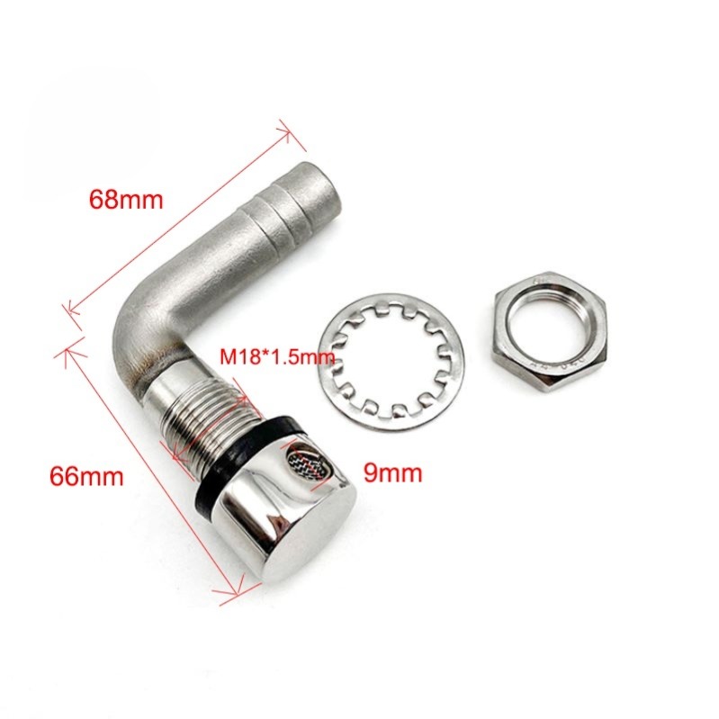 Boat 90 Degree Angle Gas Tank Vent Fuel Tank Vent Marine Yacht Stainless Steel Hardware Fittings