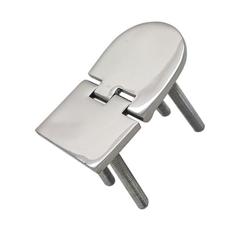 bản lề đinh thép không gỉ-1 Bản lề cửa sập được đánh bóng (70*40mm) với 4 đinh ren